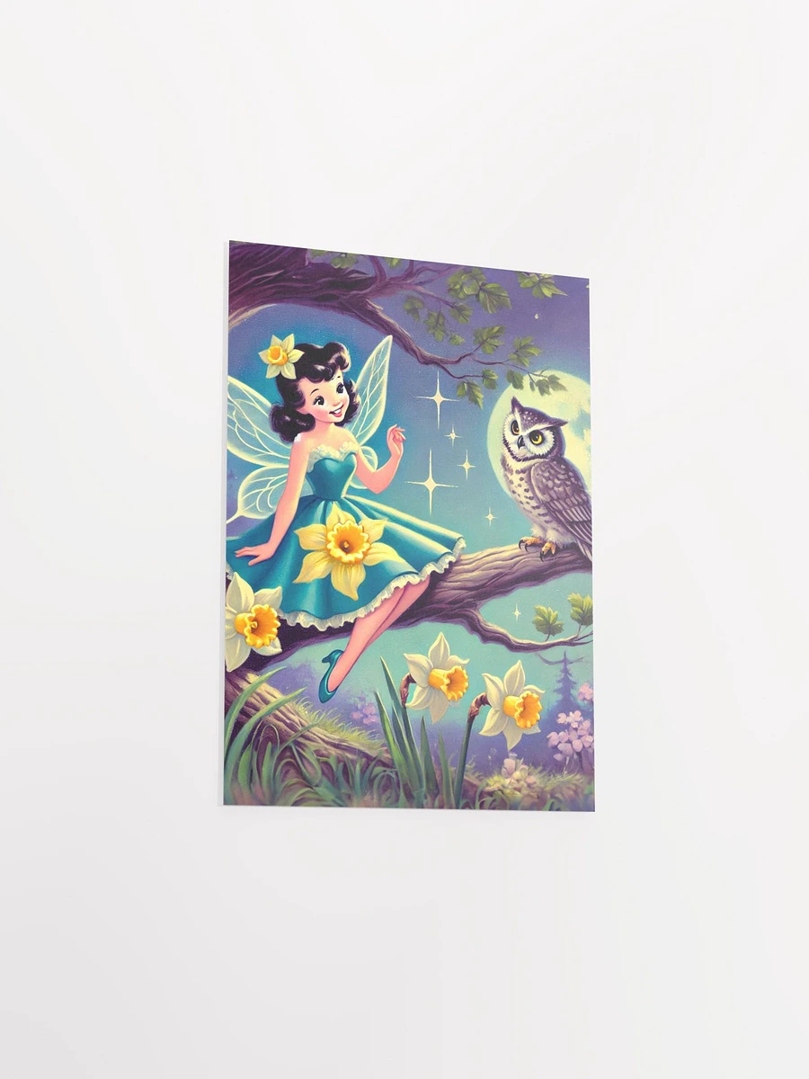 Daffodil Fairy and Owl Premium Matte Poster product image (19)