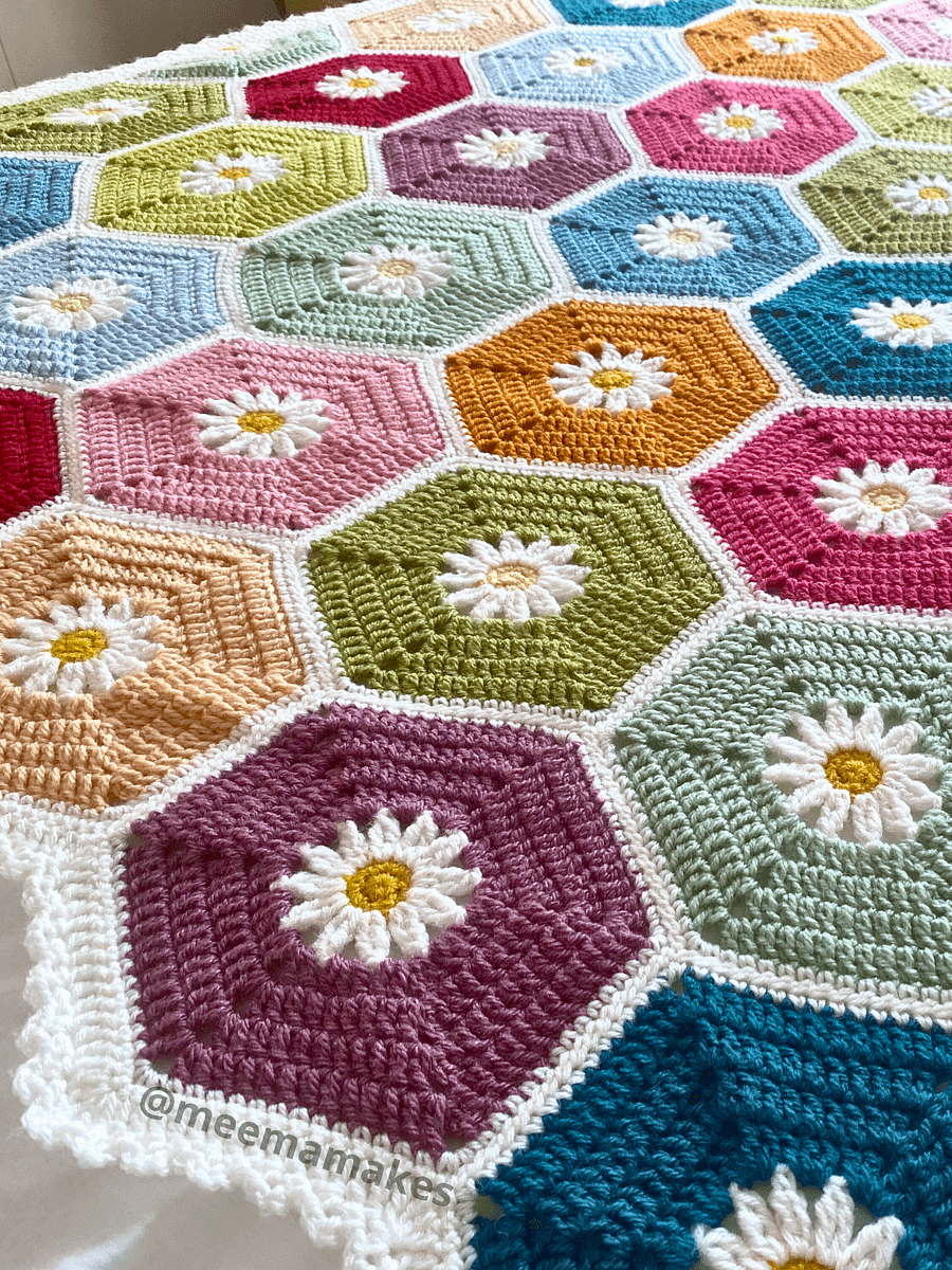 Hexadaisy Blanket Pattern product image (4)