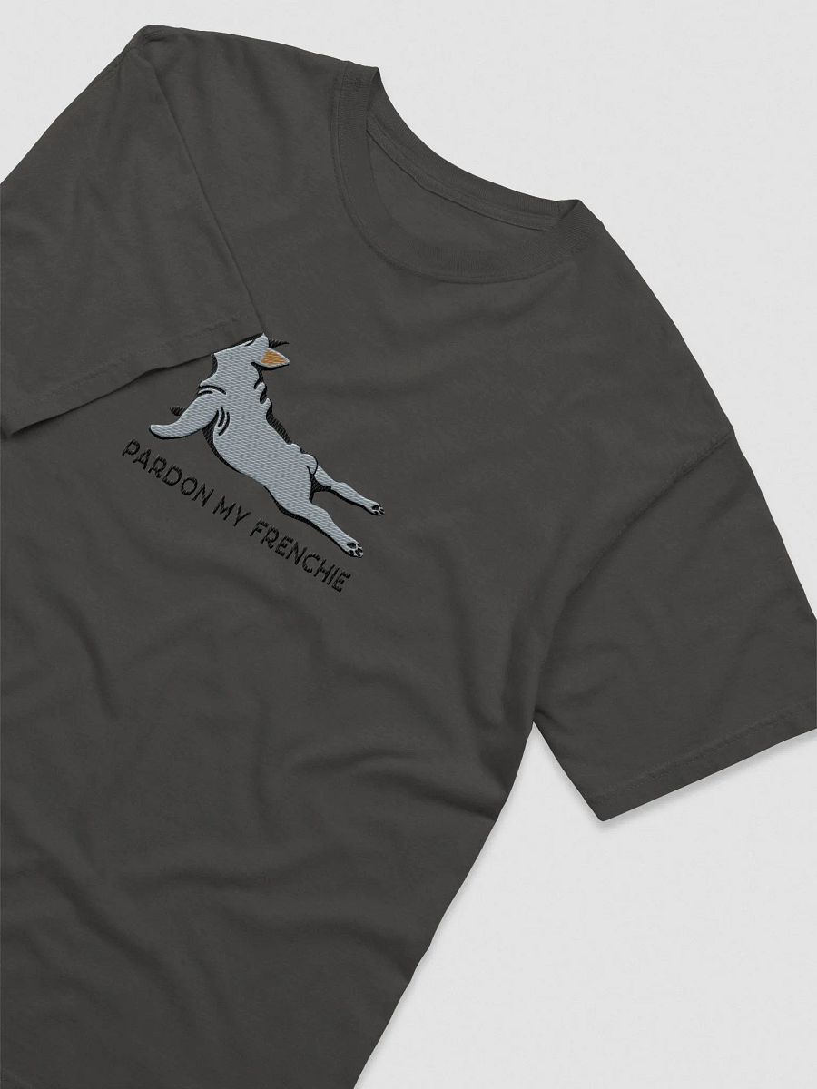 Pardon My Frenchie T-Shirt(Embroidered) of a French Bulldog(Blue) product image (11)