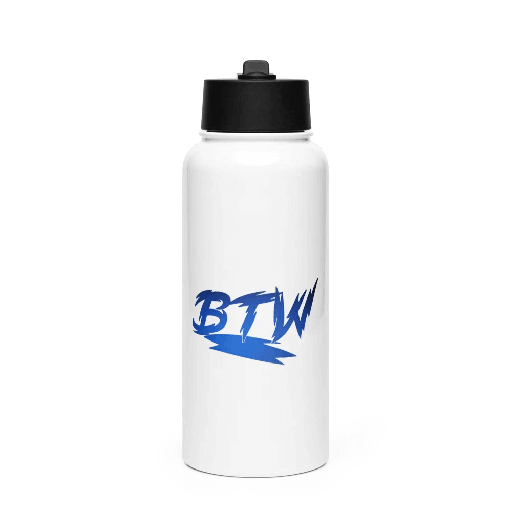 BTW Worter bottle with straw lid product image (1)