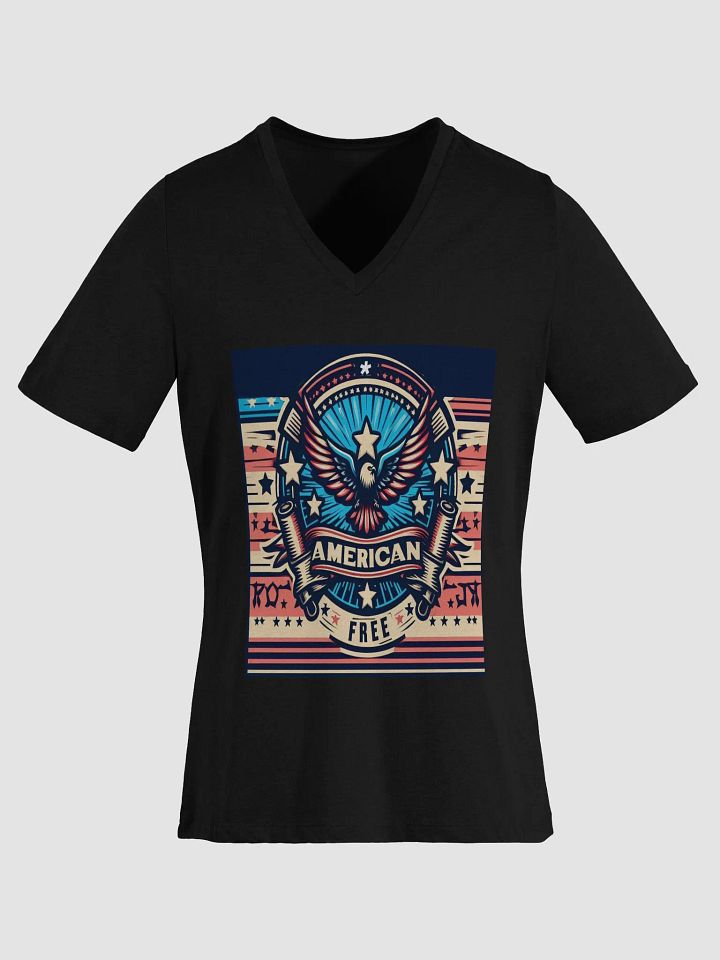 Patriotic Eagle Freedom V-Neck Tee product image (1)
