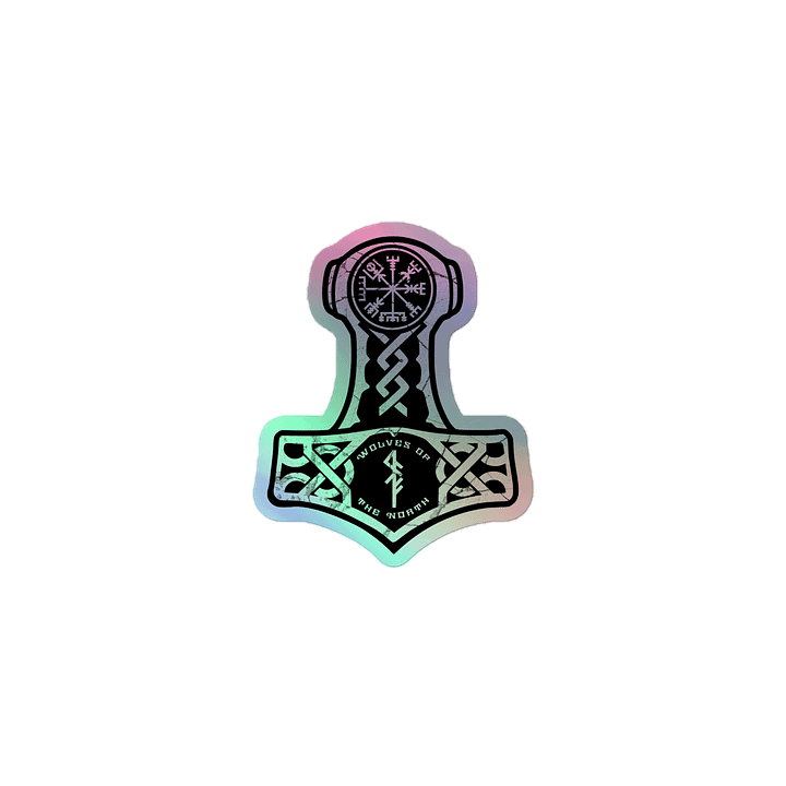 Wolves of the North Mjölnir Holographic sticker product image (1)
