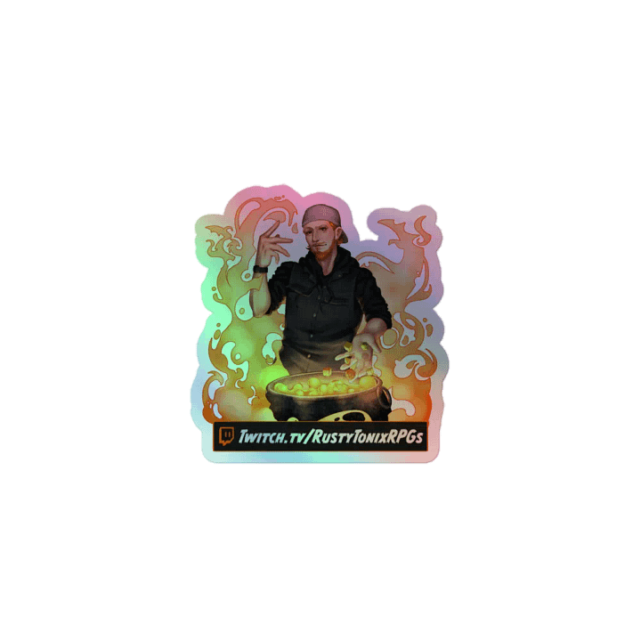 Holographic Rusty Sticker (Logo) product image (1)