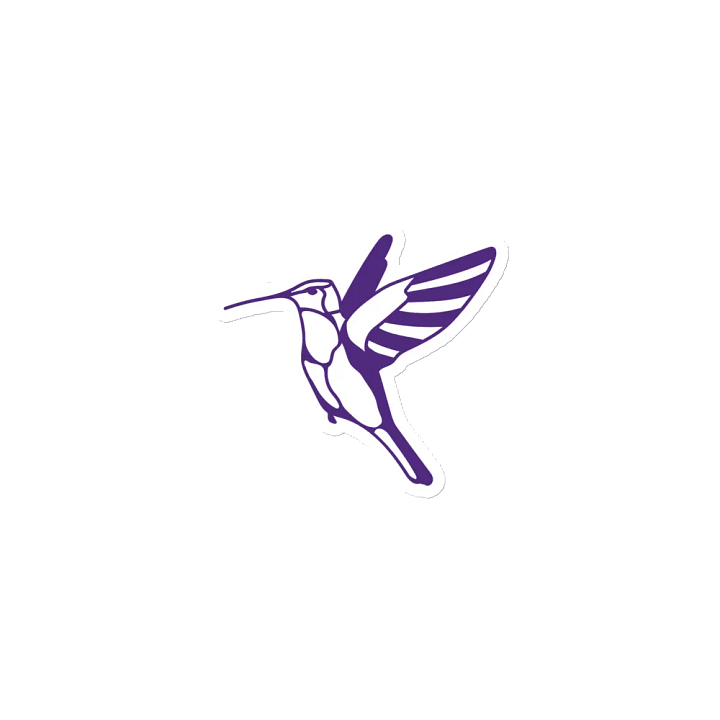 Elegant Hummingbird Die-Cut Magnet product image (2)