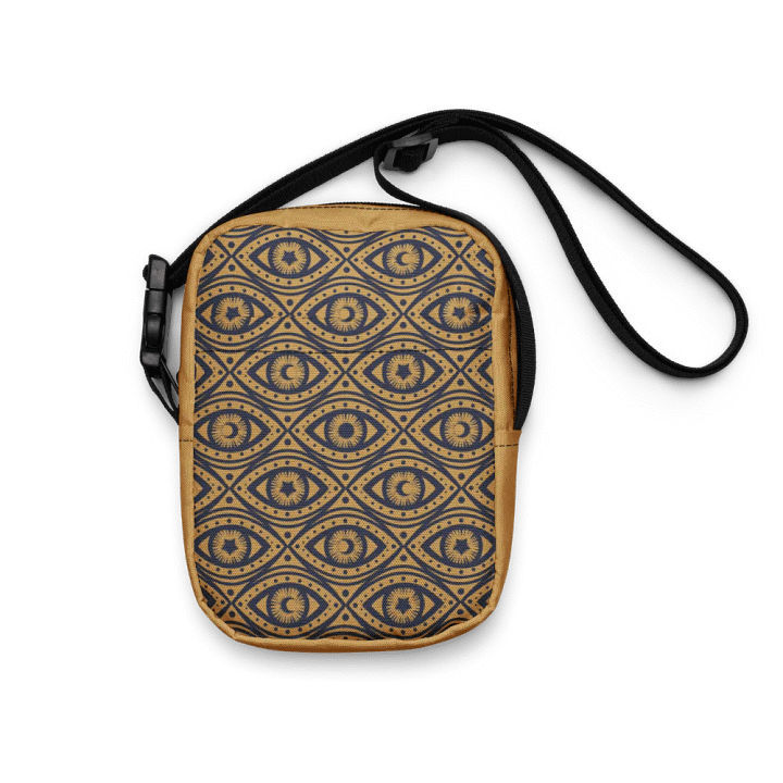 Boho Celestial Eyes Stars & Moons Crossbody Bag product image (2)