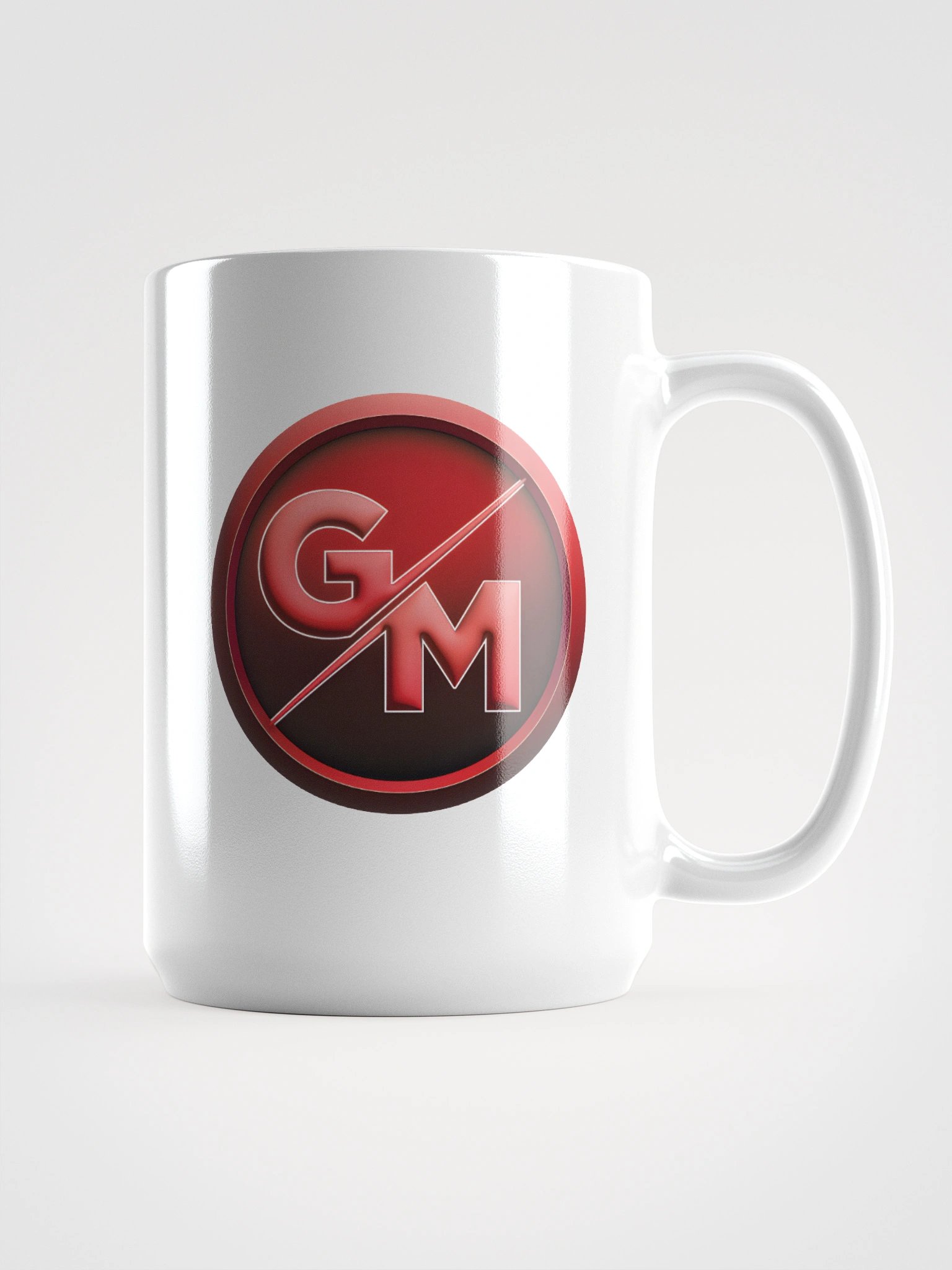 Grumblings Media Logo White Glossy Mug product image (2)