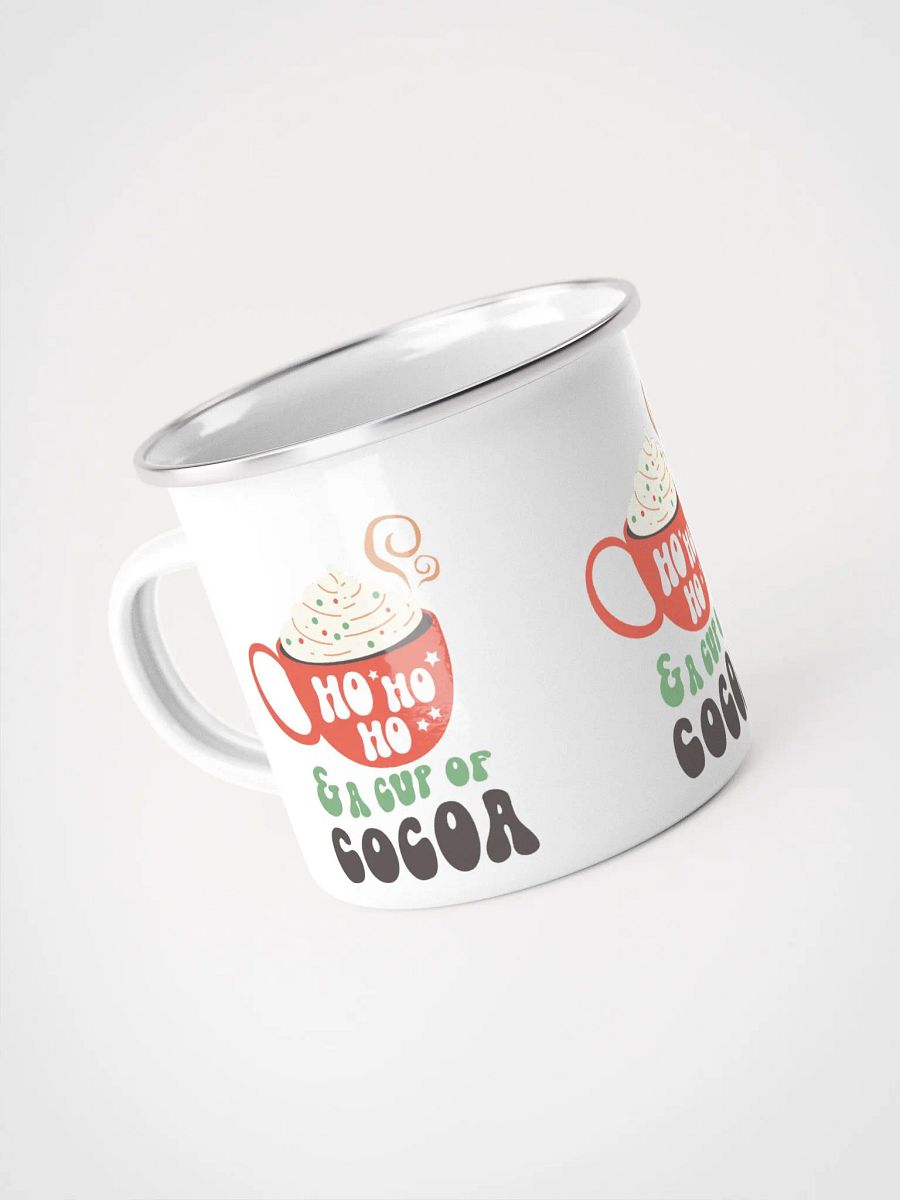 Ho Ho Ho Hot Chocolate Enamel Mug product image (5)