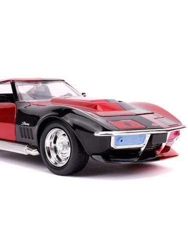 Harley Quinn 1969 Chevy Corvette Stingray The New 52 1:24 Scale Die-Cast Metal Vehicle - Jada Toys product image (6)