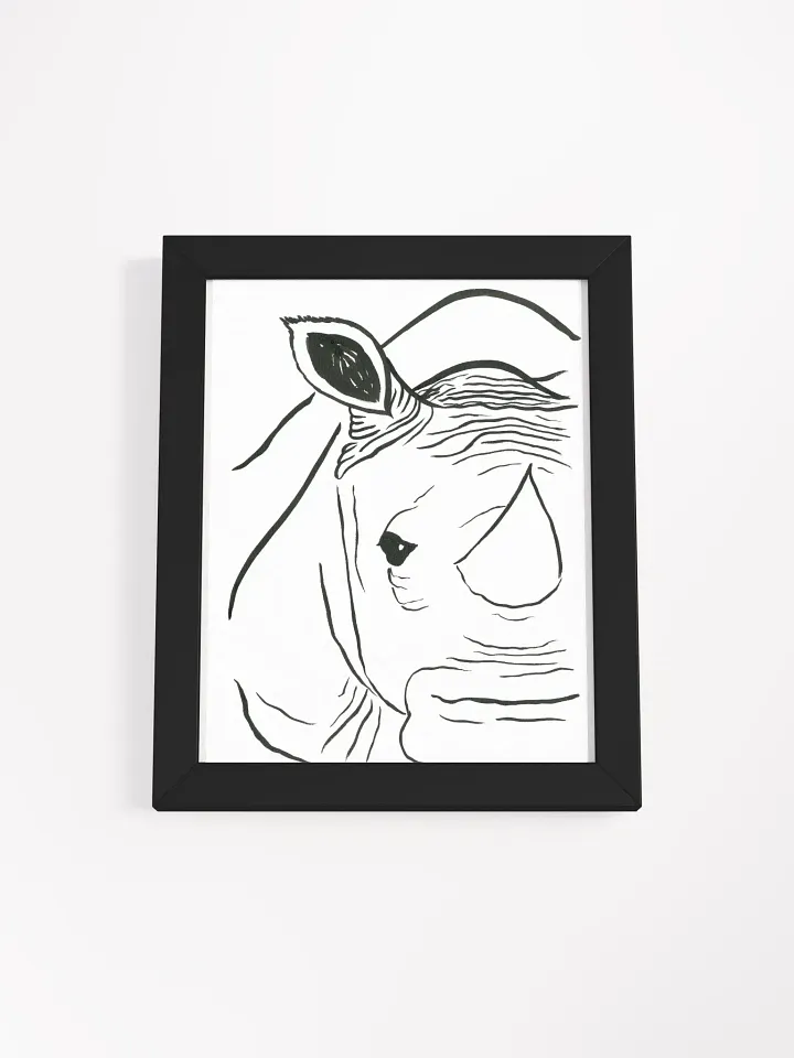 Face Of A Rhino Framed Print product image (1)