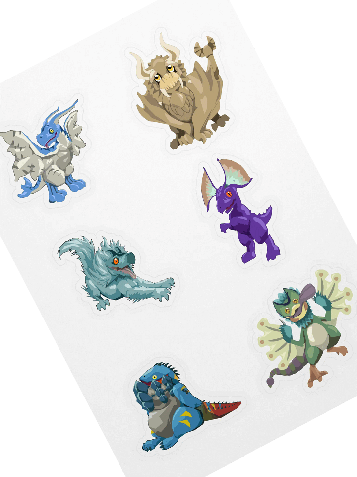 Monster Hunter Babies - Sticker Sheet product image (1)