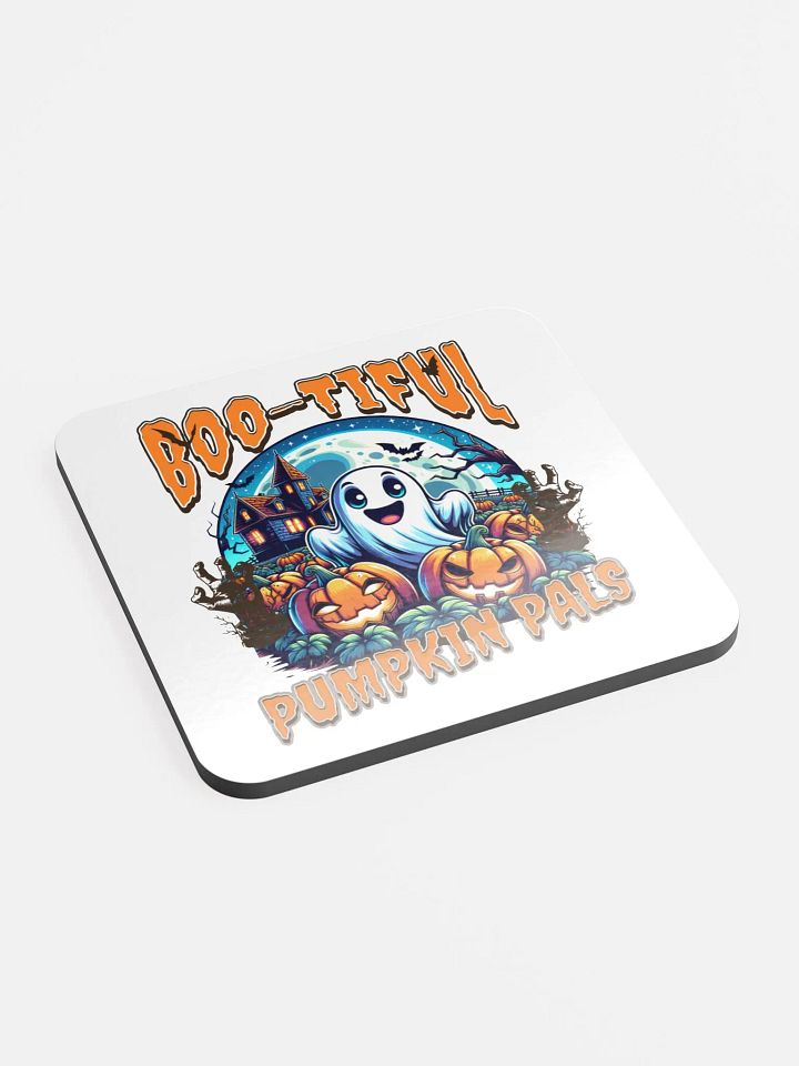 Boo-tiful Pumpkin Pals Glossy Cork Coaster Set product image (2)