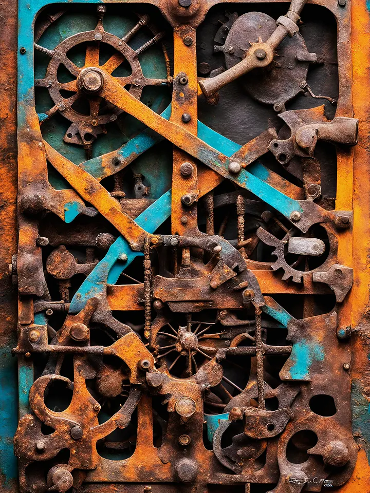 Rustic Touch: Stand Out with a Rusty Iron Wall Art product image (1)