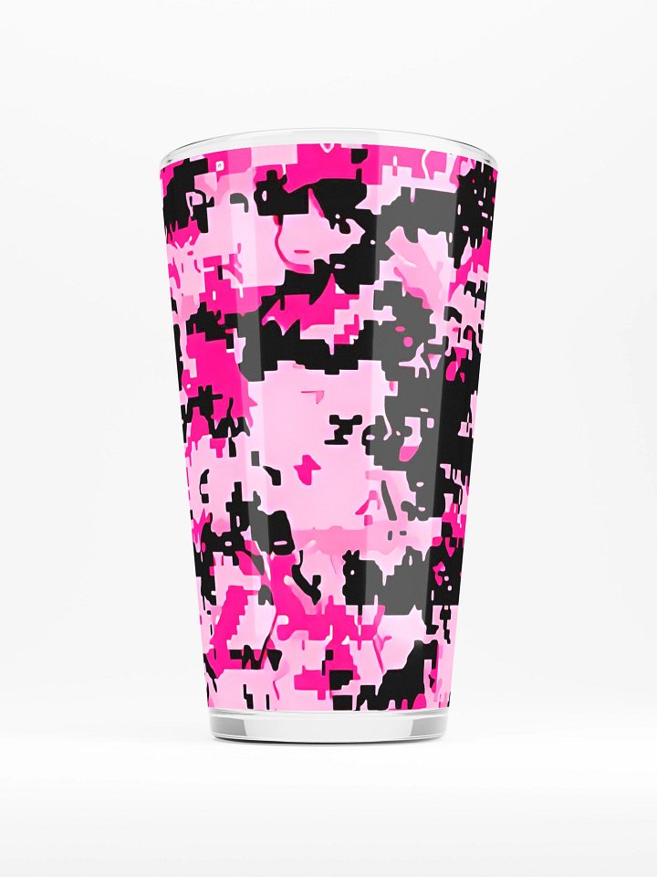 Pixel Pink Camo Shaker Pint Glass product image (2)