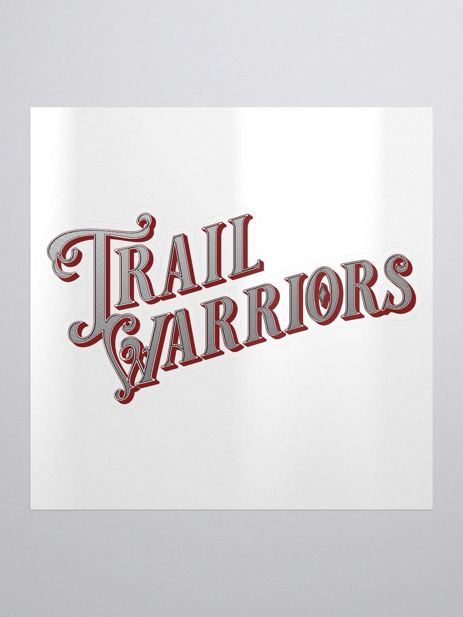 Red w/ Gradient Classic Trail Warriors Emblem Sticker product image (1)