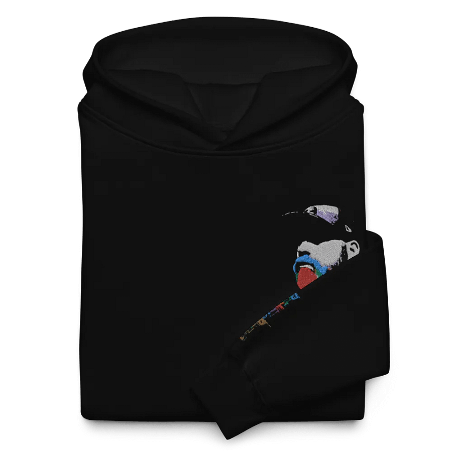 RainbowBeard Embroidered Pocket and Sleeve Logo Oversize Hoodie product image (12)