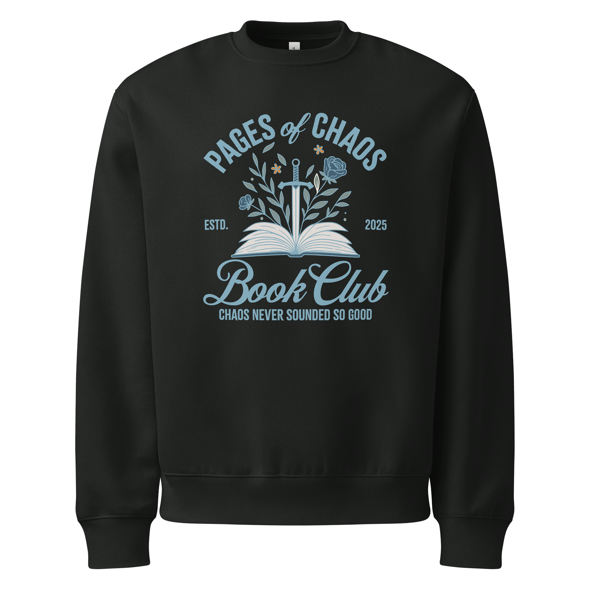 Pages of Chaos Book Club Sweatshirt (Dark) product image (1)