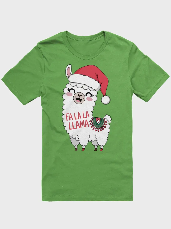 Fa La La Llama Santa Hat T-Shirt product image (2)