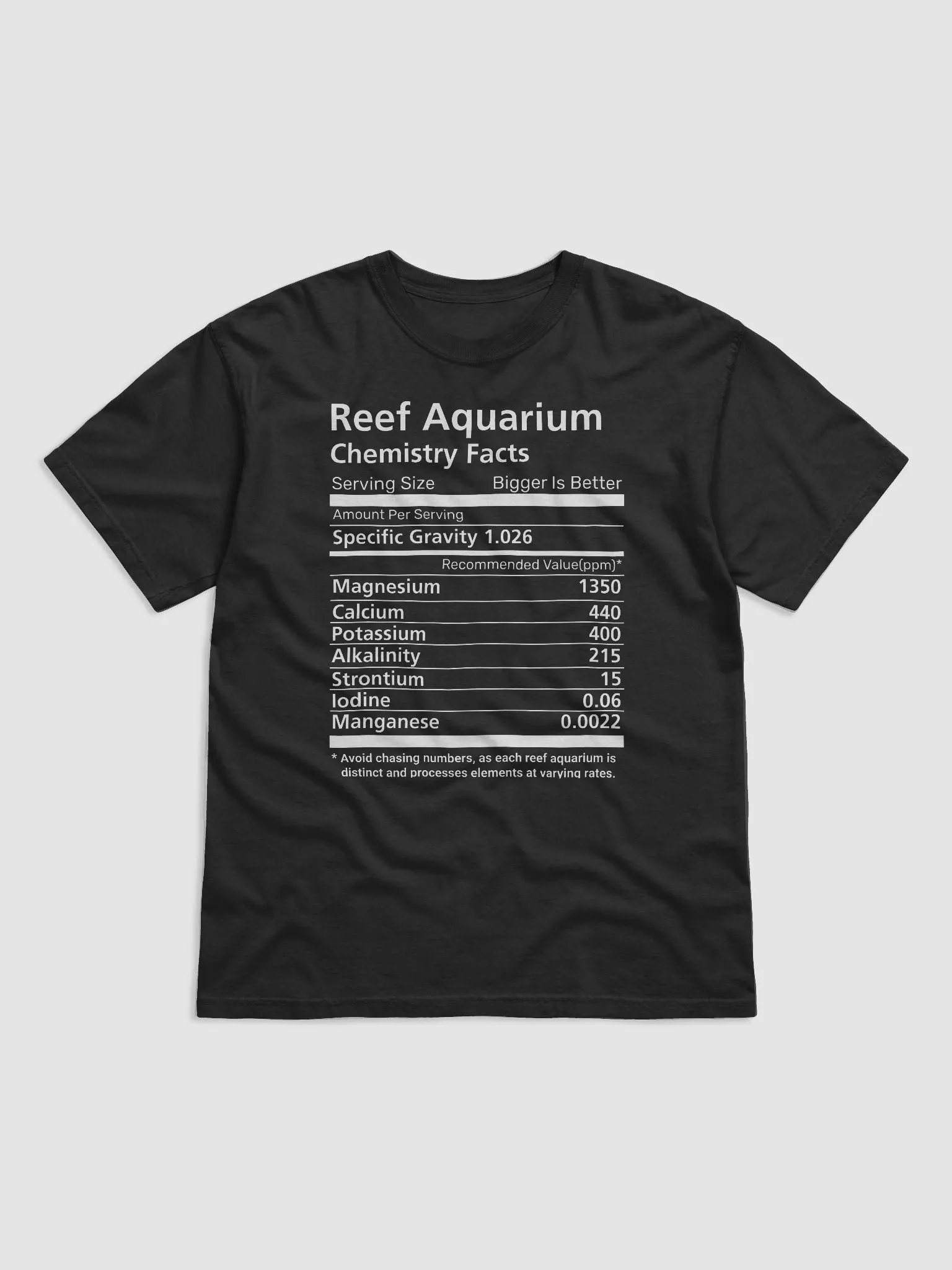 Reef Aquarium Chemistry Facts | T-Shirt for Saltwater and Coral Reef Aquarium Hobbyists product image (5)