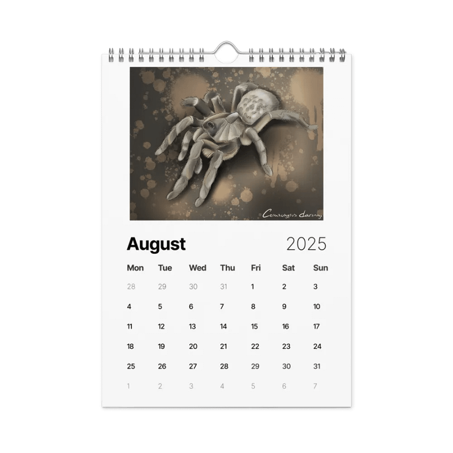 2025 Tarantula Calendar product image (2)