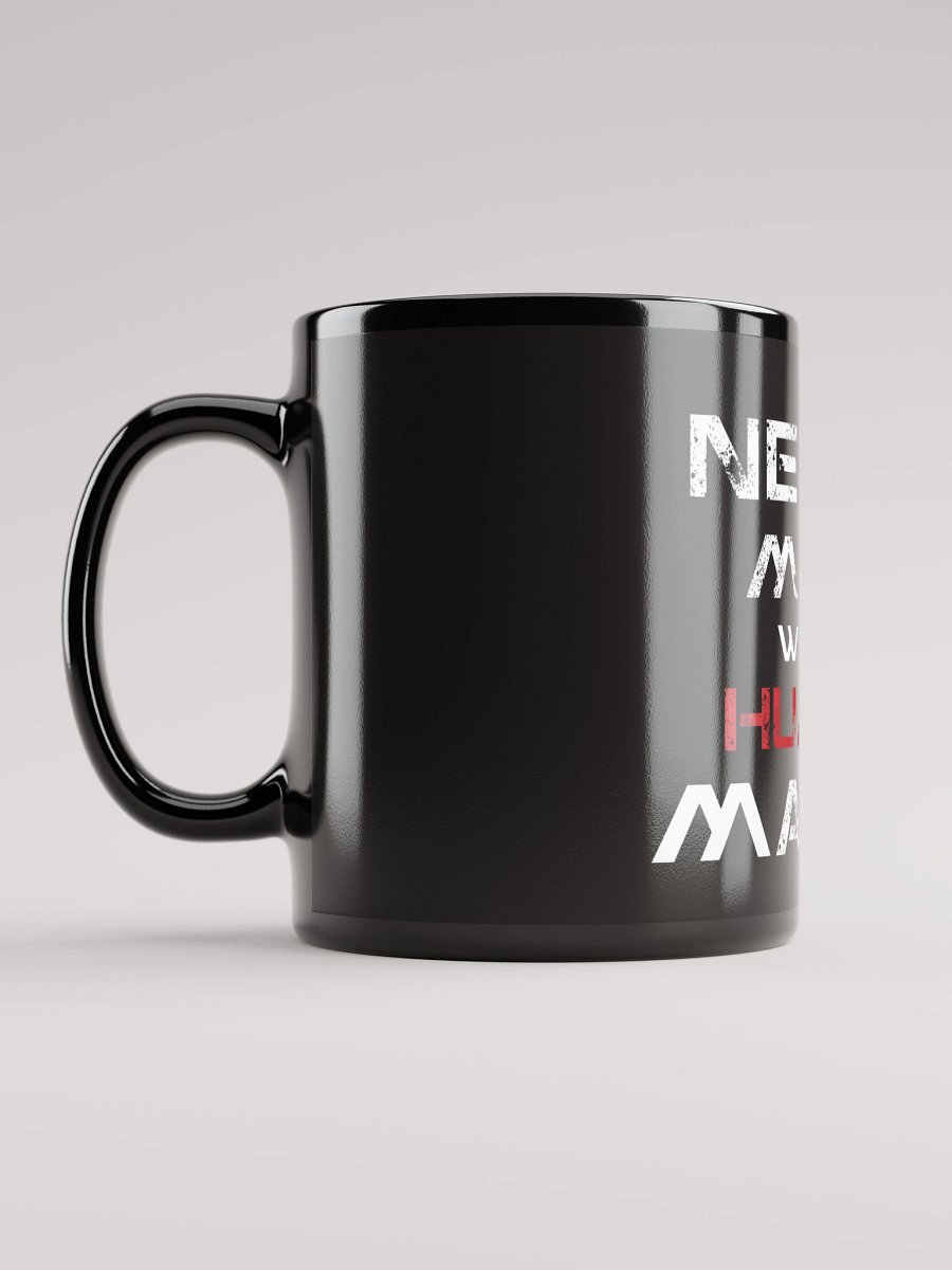 NEVER MESS WITH A HUMAN MARINE Glossy Mug product image (12)