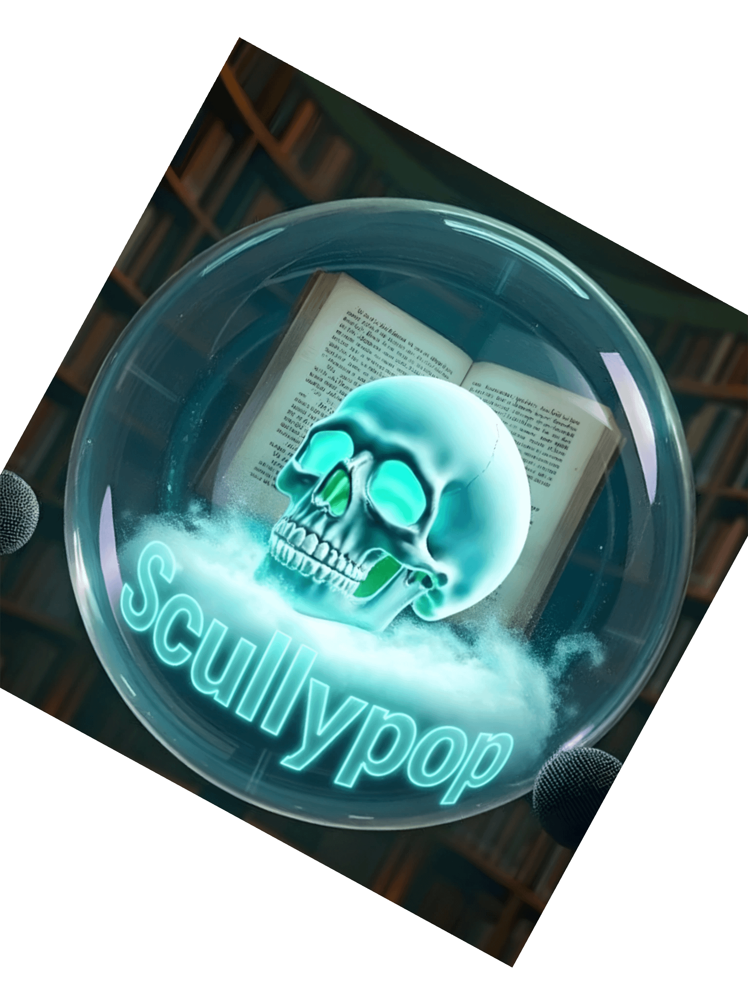 Team ScullyPop Glowing Skull Kiss Cut Stickers product image (5)