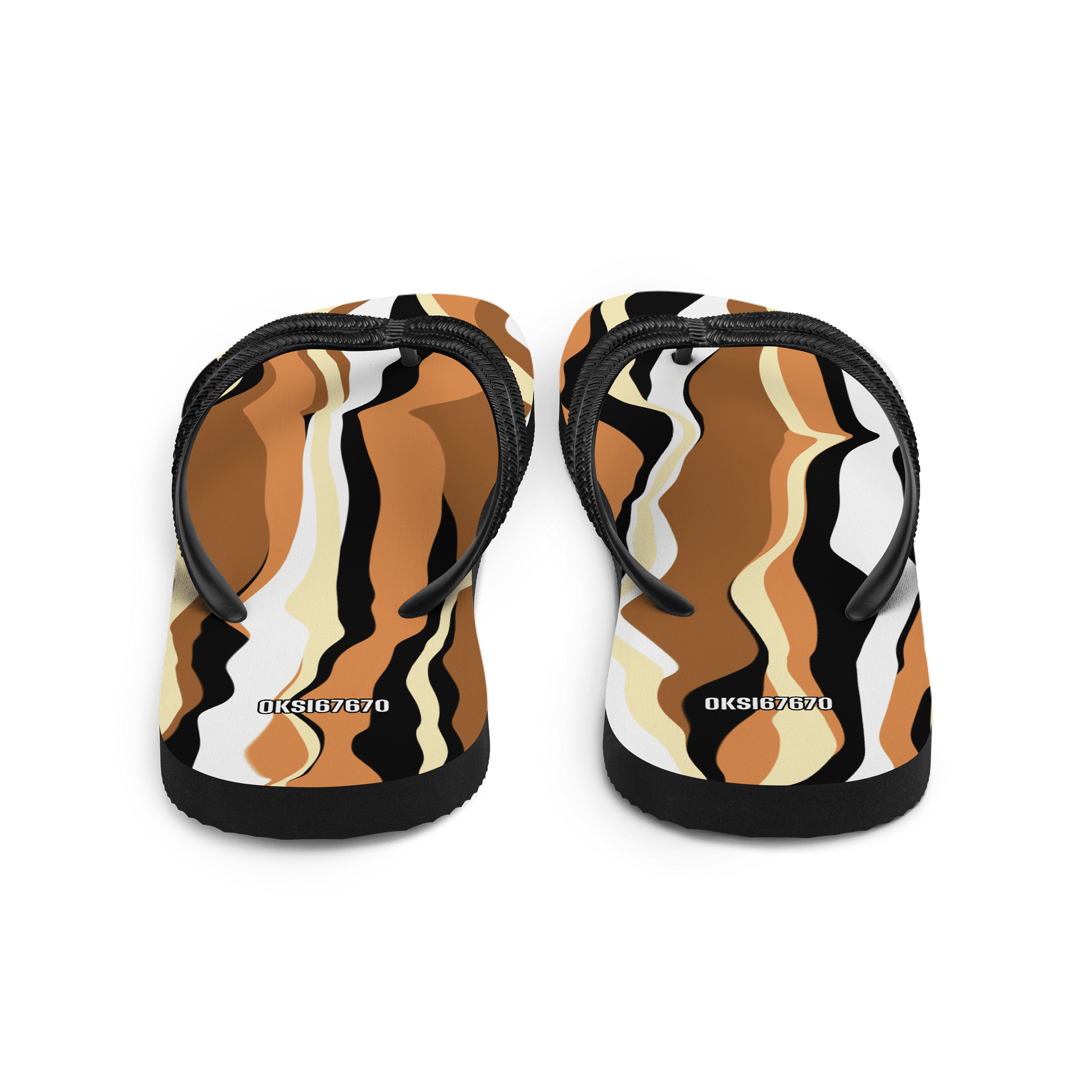 Undulating Stripes Custom Flip-Flops product image (3)