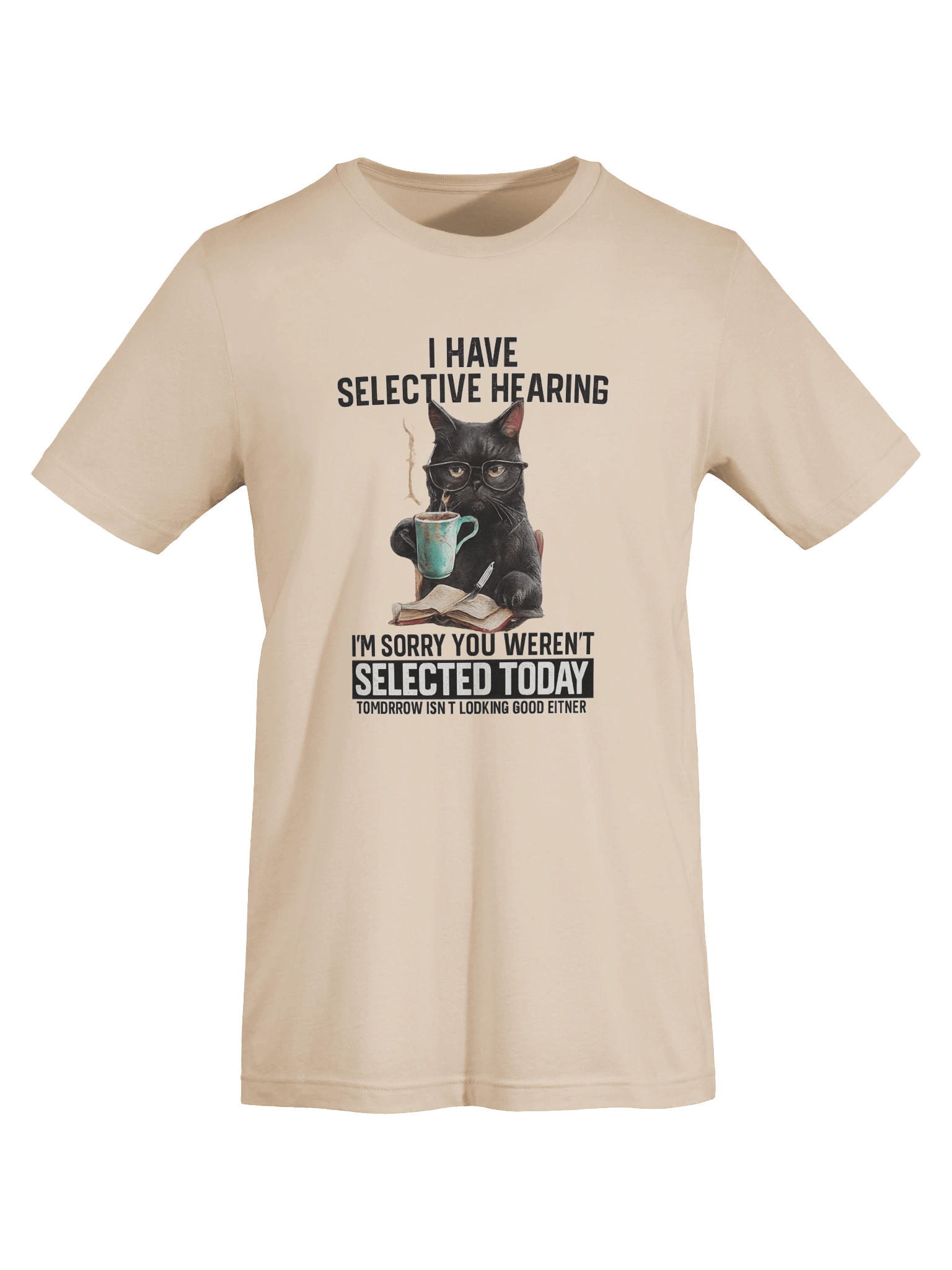 "Selective Hearing" Funny Cat Tee | Sarcastic Humor Gift product image (32)