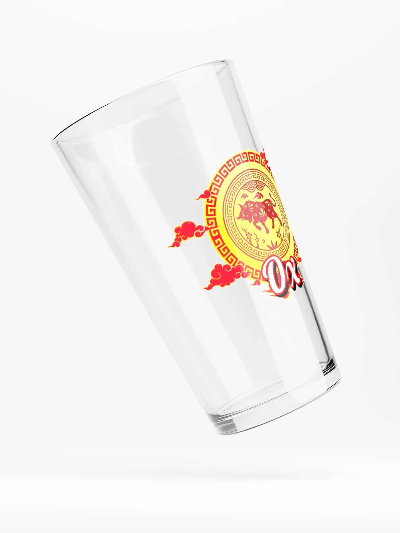 Ox - Chinese Zodiac Pint Shaker Glass product image (4)