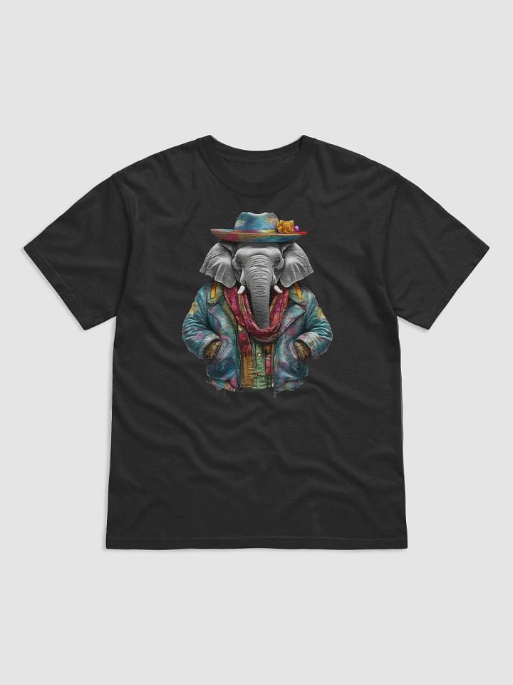 Elephant wearing a jackets hat and a scarf product image (1)