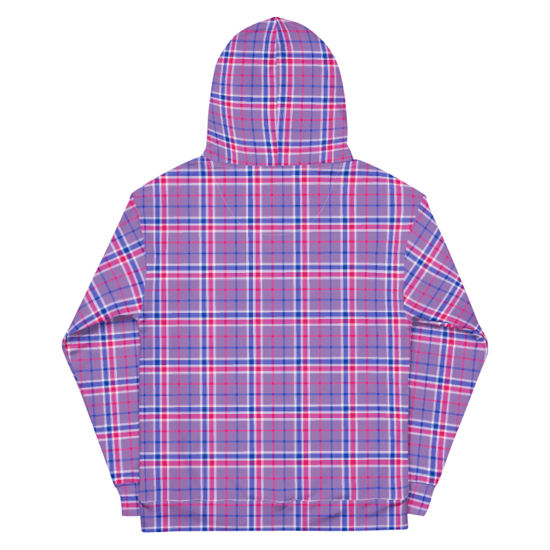 Lavender, Magenta, and Blue Plaid Hoodie product image (7)