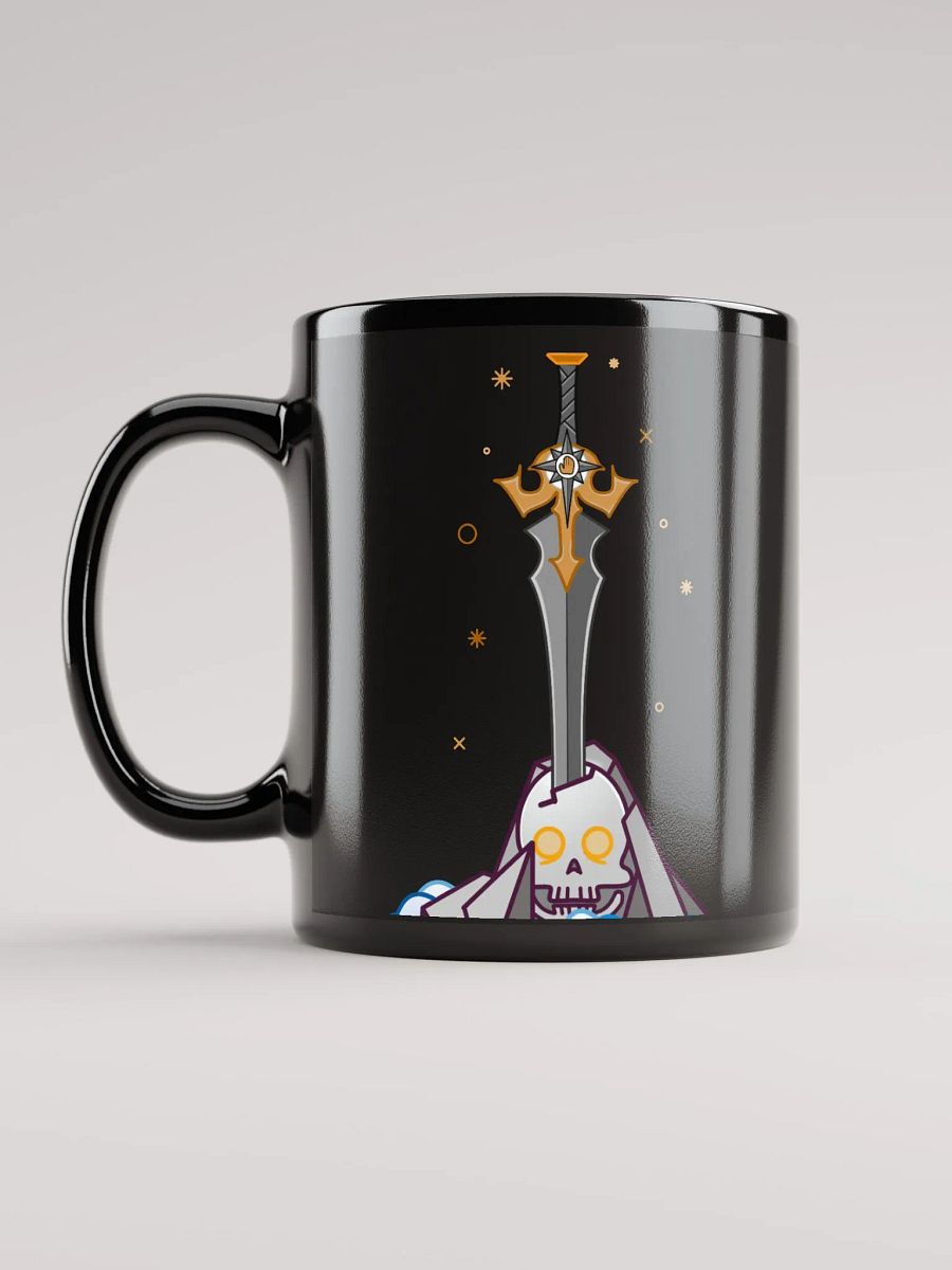 Sword in the Skull - Argent Variation - Black Glossy Mug product image (6)
