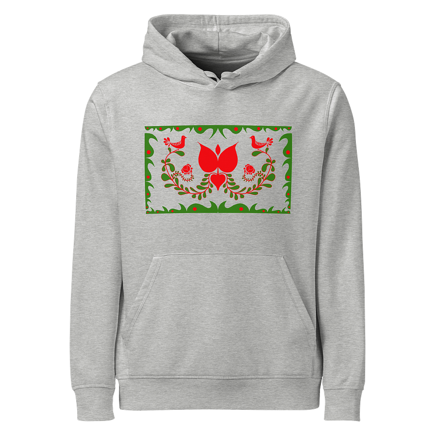 Hungarian Folk Art Silver Hoodie product image (1)