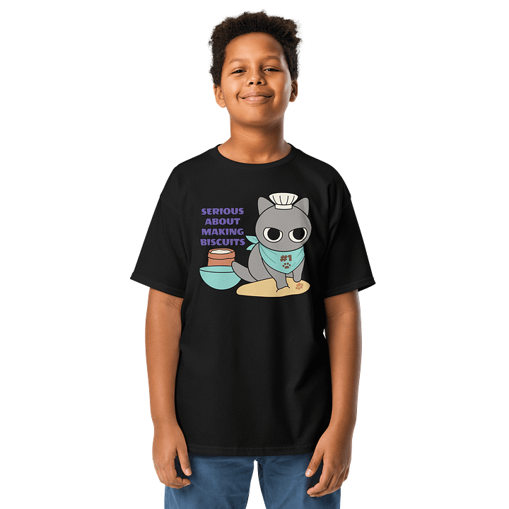 Biscuit Cat - Unisex Youth Heavyweight T-shirt product image (1)