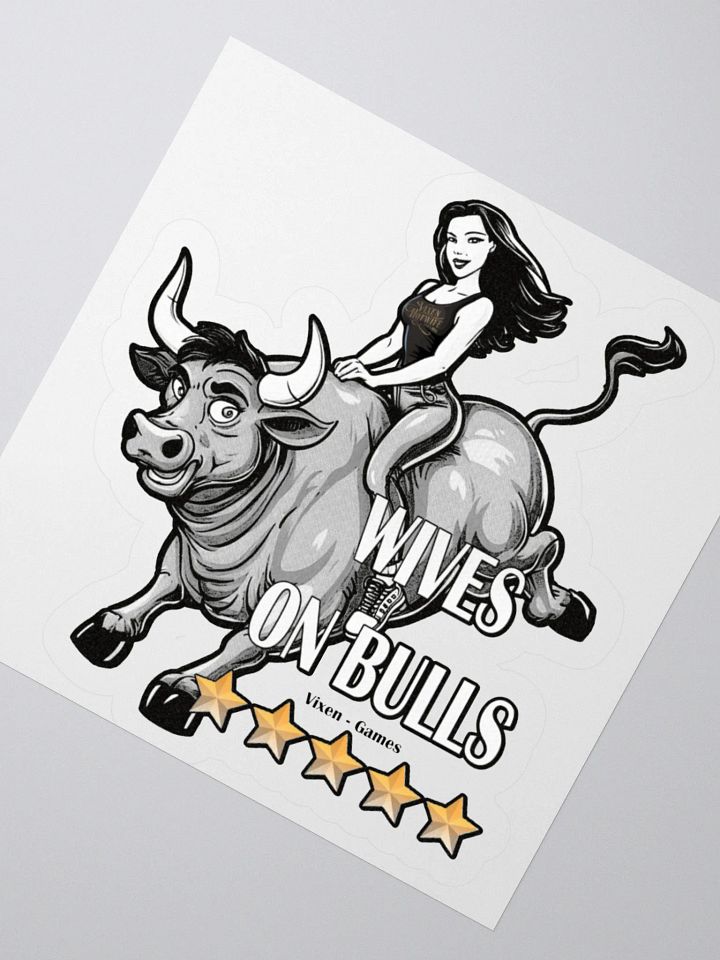 Wives On Bulls Five Stars 5 Stars Vinyl Sticker product image (6)