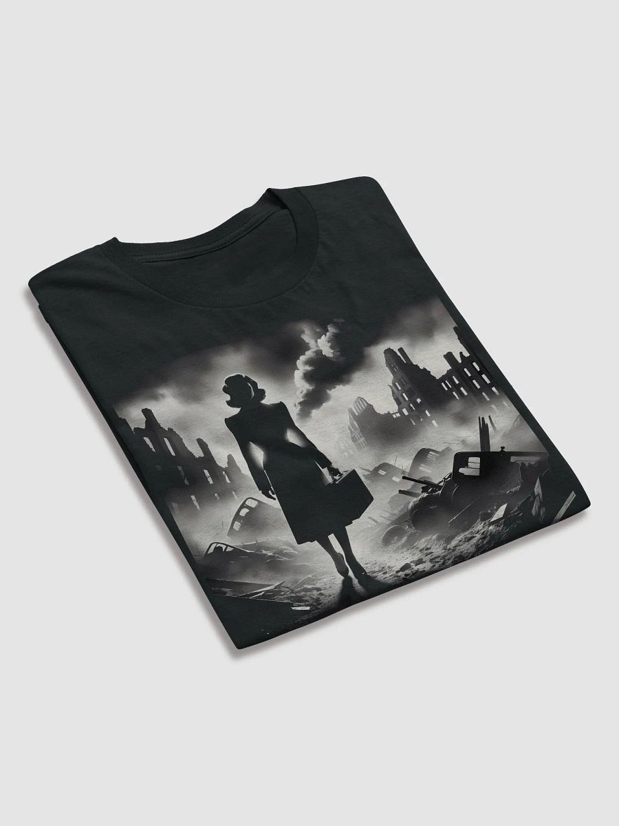 Noir Resilience Amidst Ruins (Front Print Womens Tee) product image (4)