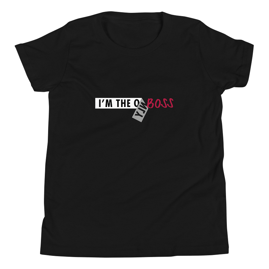 Kids Youth Short Sleeve T-Shirt Only Boss Lettering product image (4)