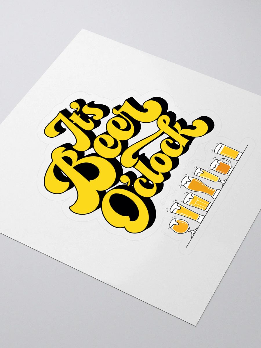 Beer O'Clock Vinyl Stickers product image (3)