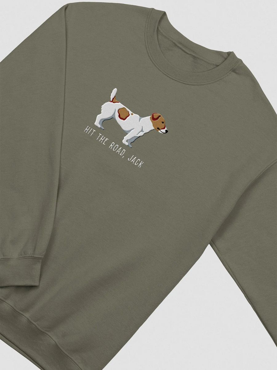 Hit the Road, Jack Sweatshirt (Embroidered) of a Jack Russell Terrier product image (6)