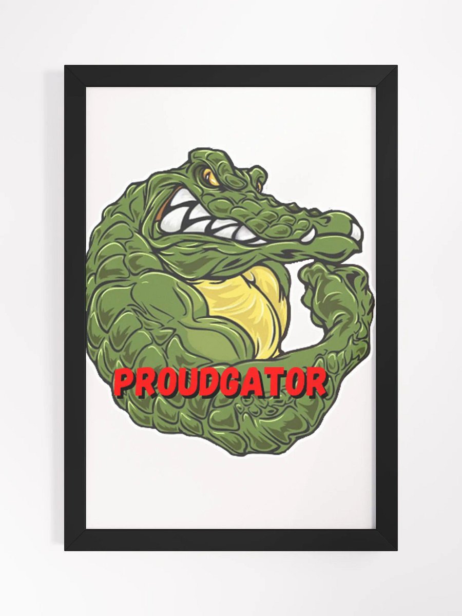 Ripped Gator Framed High-Quality Matte Poster product image (3)
