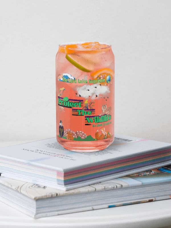 Protect The Wildlife Can-Shaped Glass product image (9)