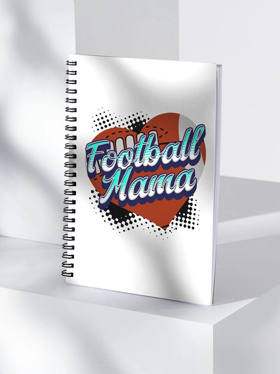 Mama Heart Football Spiral Notebook product image (3)