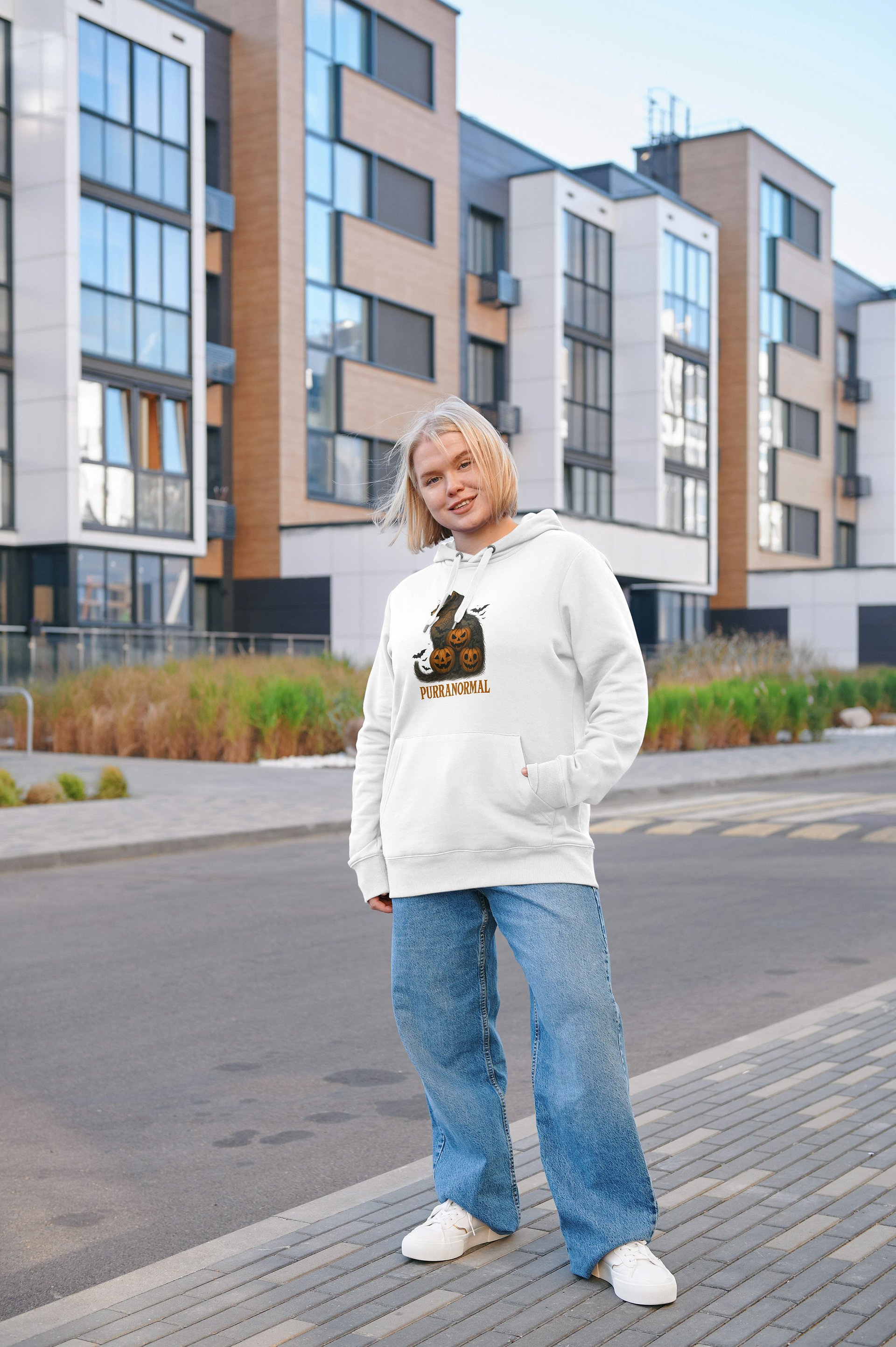 Purranormal Cat Halloween Hoodie product image (57)
