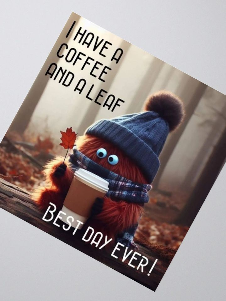 Coffee and a Leaf Sticker Set product image (2)