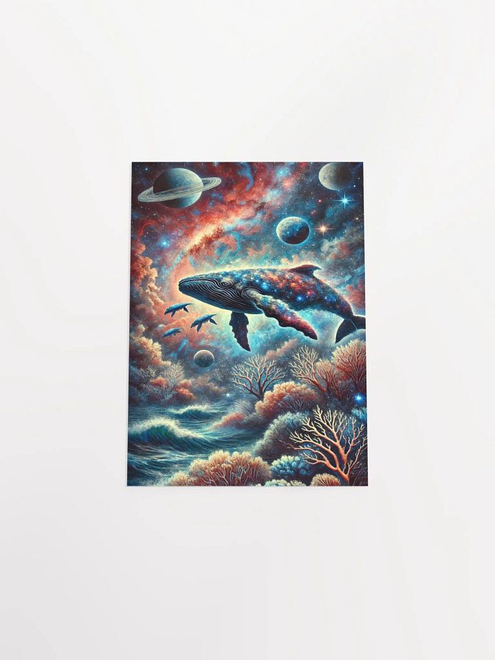 Cosmic Underwater Scene Matte Poster product image (2)