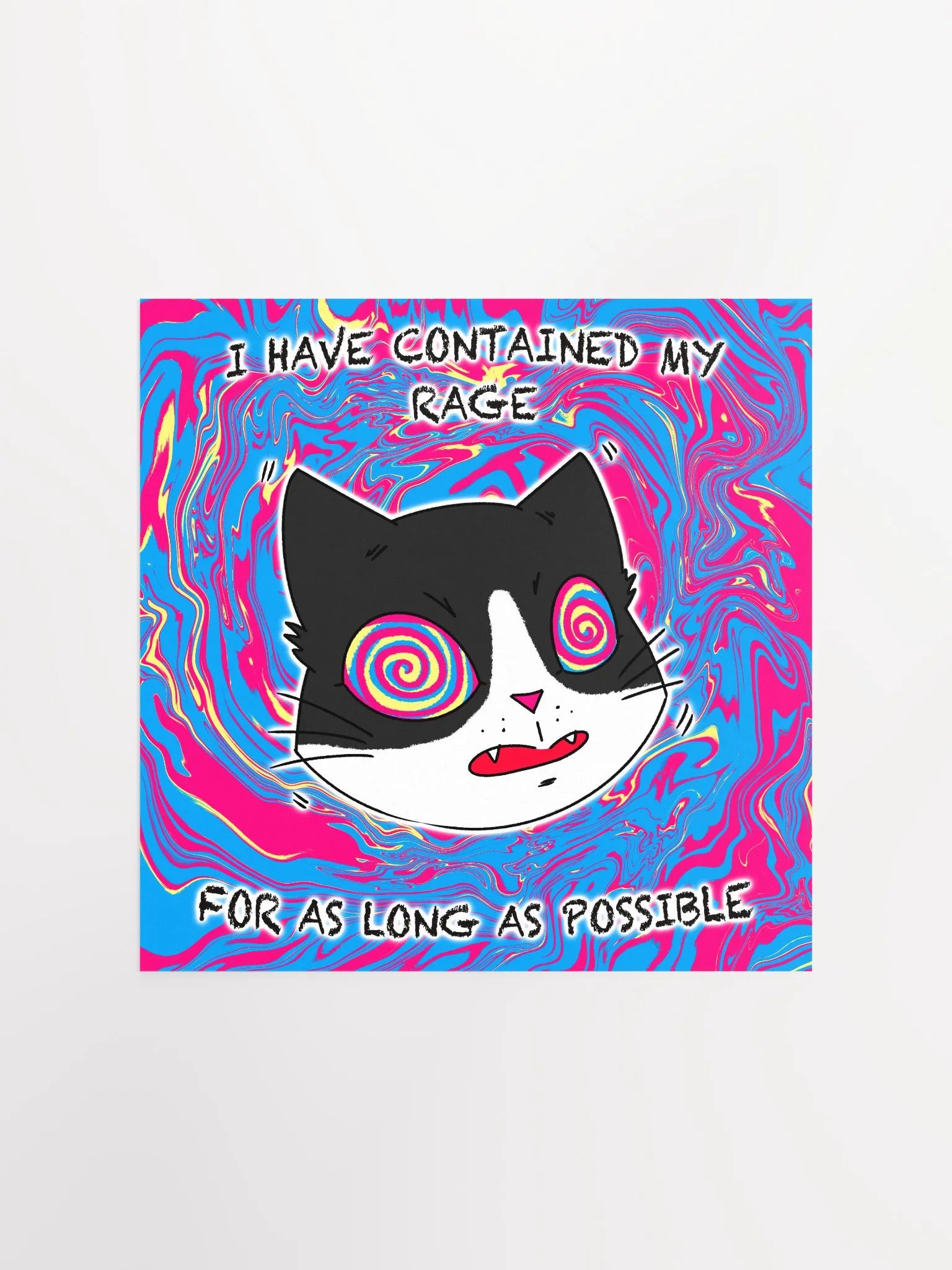 Rage Cat Matte Paper Poster product image (1)