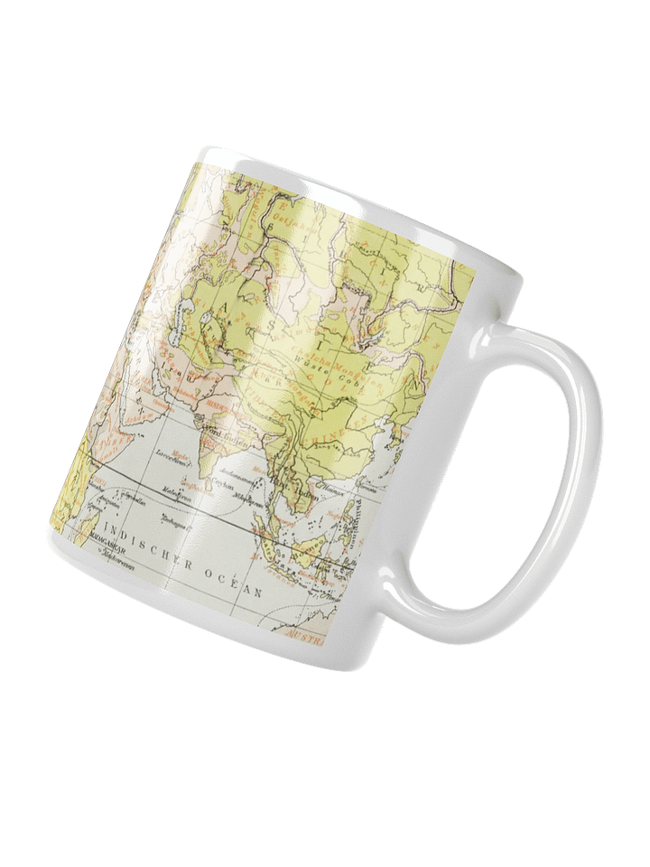Vintage World Map White Glossy Mug product image (2)