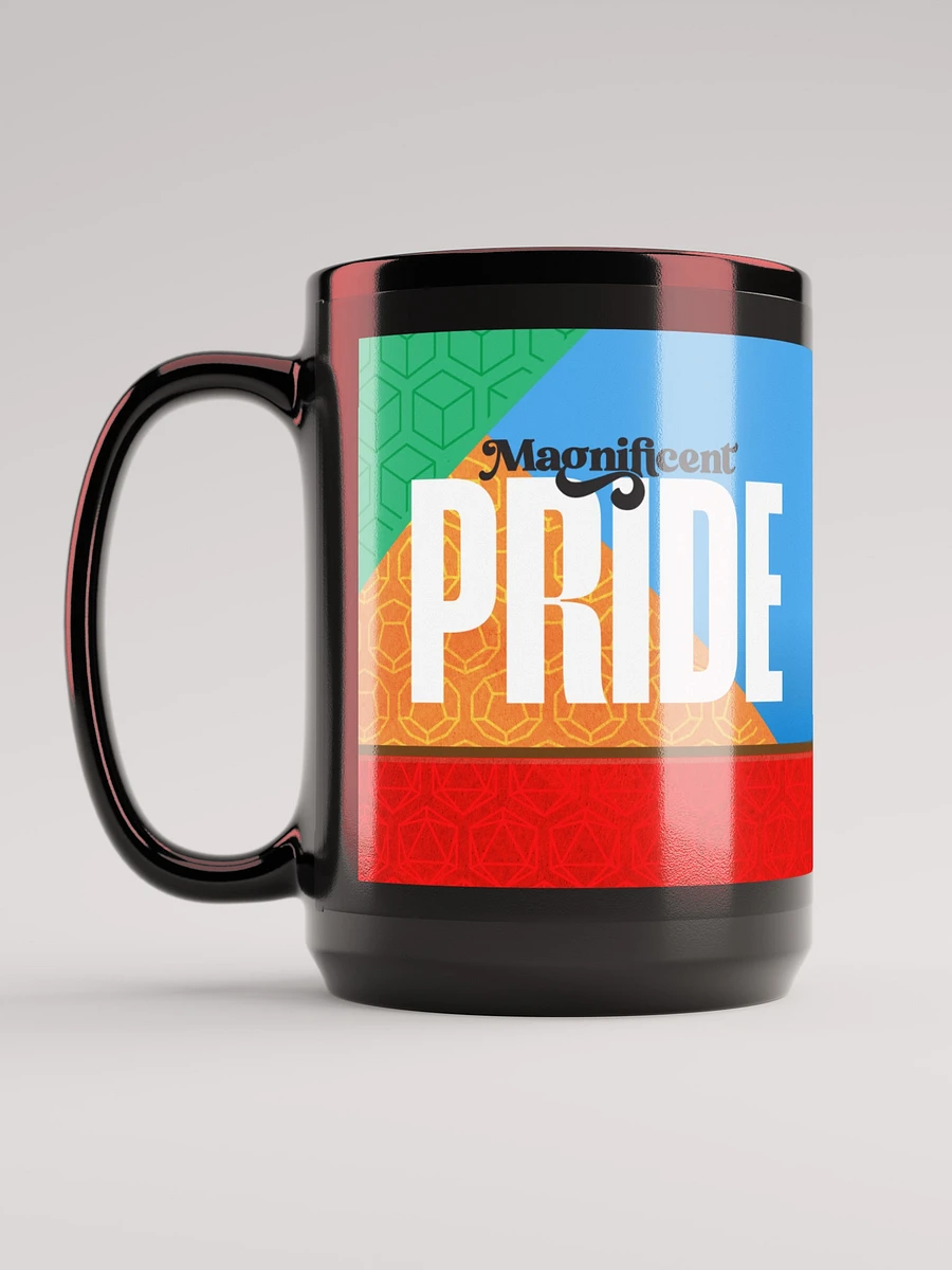 Magnificent PRIDE Pattern - Black Glossy Mug product image (3)