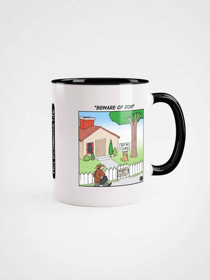"Beware of dog" mug product image (1)