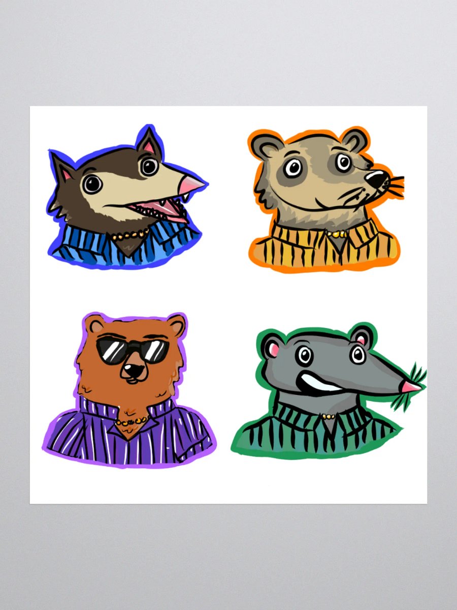 Trash Bros Sticker Set product image (1)