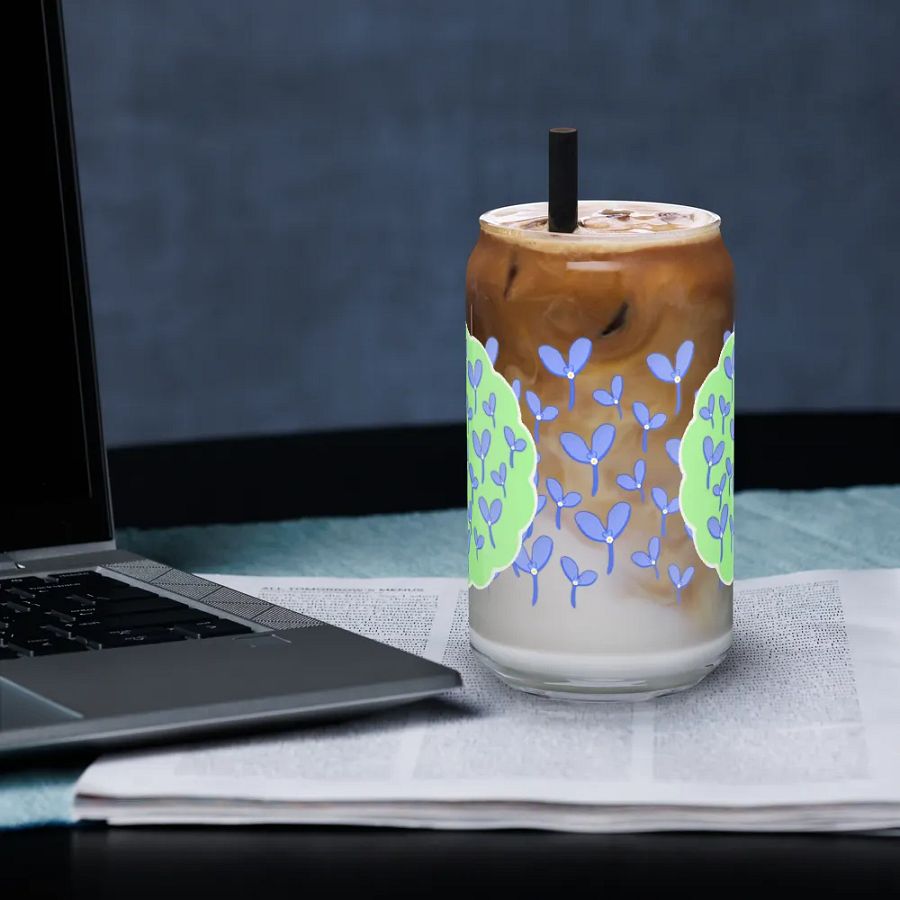 Blue Bulbed Samaras Glass product image (3)